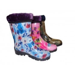 Сапоги детские цветные утепленные